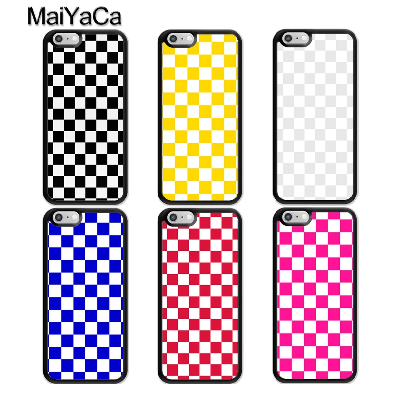 

MaiYaCa Checkerboard Checkered Case For iphone 11 Pro MAX X XR XS MAX 6 6S 7 8 Plus 5 5S TPU Back Cover Fundas