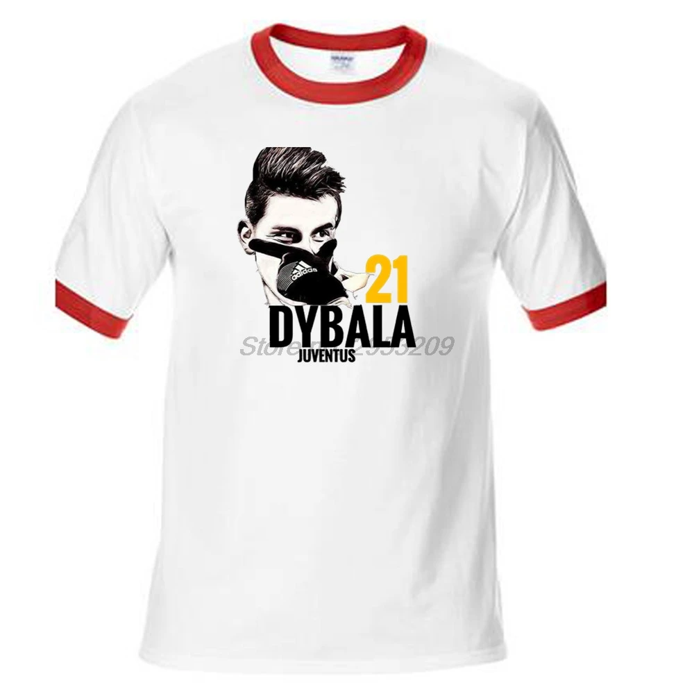 Новинка, летняя мужская футболка Argentine Paulo Dybala, крутая Мужская Дизайнерская хлопковая Футболка с рукавом реглан, футболки, футболка - Цвет: smae as picture