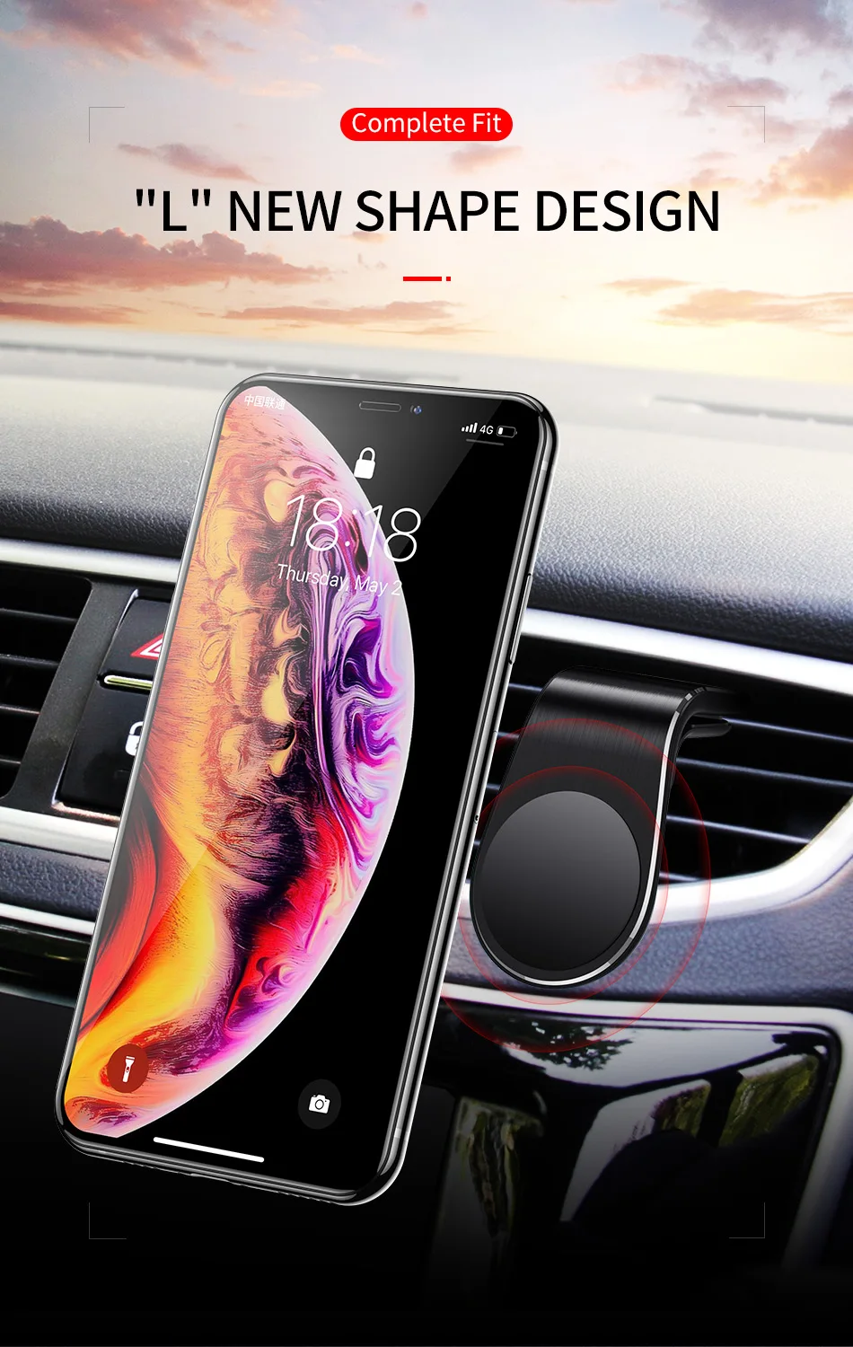 Металлический магнитный автомобильный держатель для телефона, мини Крепление на вентиляционное отверстие, Магнитная подставка для мобильного телефона для смартфонов iPhone XS Max Xiaomi в автомобиле