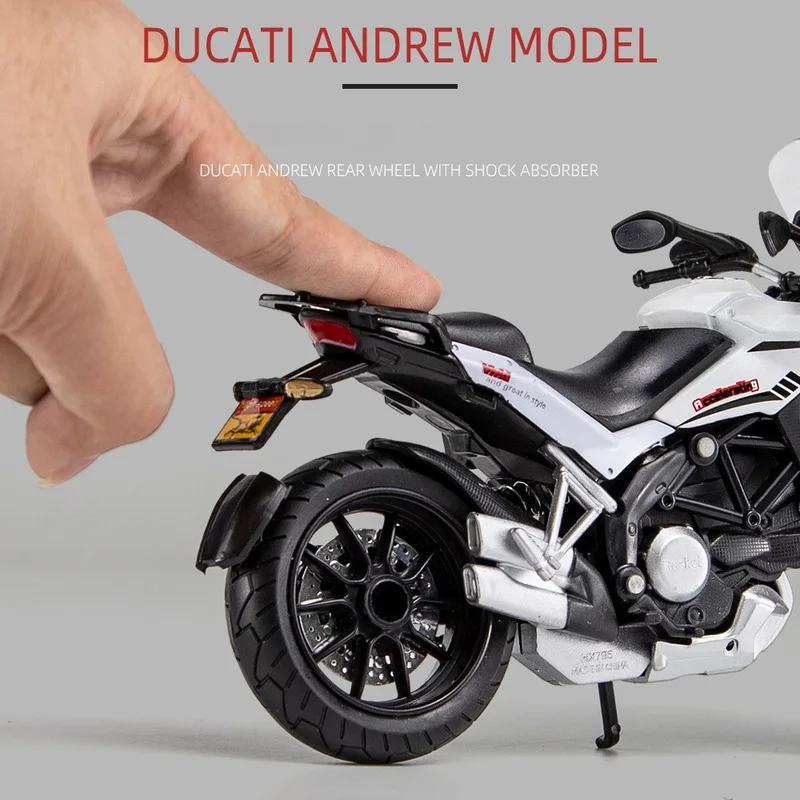 1:12 Ducati MTS Enduro Racing Motorcycles Simulation Alloy