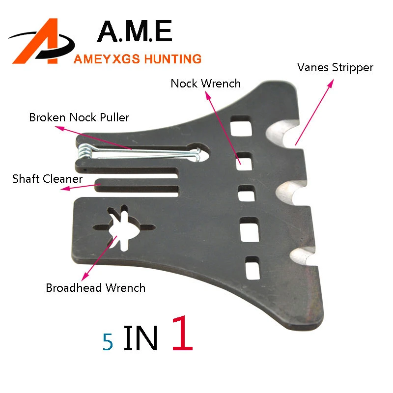 1 Piece 5 In 1 Arrow Nock Puller Install Blade Arrow Clear Glue Adjust Angle Nock And The Main Feather Scrape Remove Feathers Bow Arrow Aliexpress