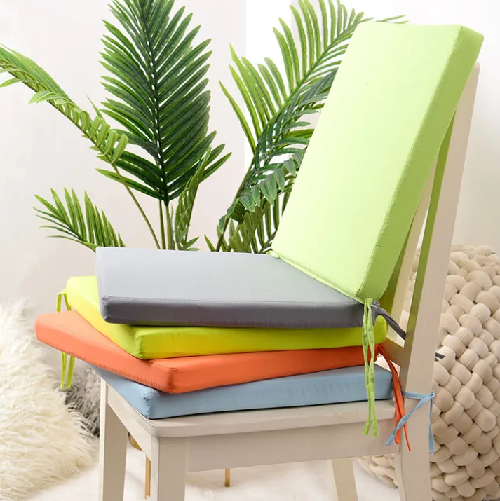 

Removable Chair Cushion Outdoor Tie On Garden Patio Waterproof Seat Pad