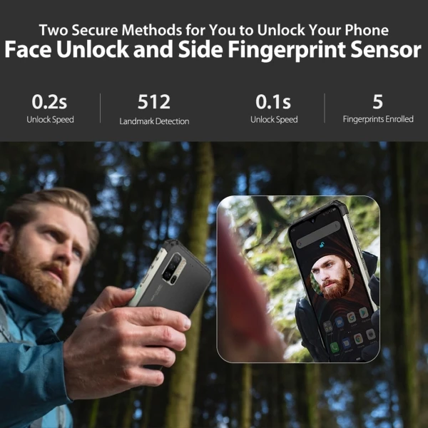 Ulefone Armor 7E Rugged 4G Mobile Phone 4GB 128GB Octa Core Android 9.0 48MP IP68 Waterproof  NFC Wireless Charging Smartphone