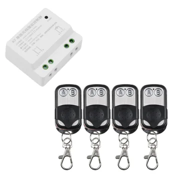 

AC 110 V 220V Remote Control Switch Receiver Wireless 10A Relay RF Transmitter For Hall Bedroom Lights Lamp ON OFF In 433