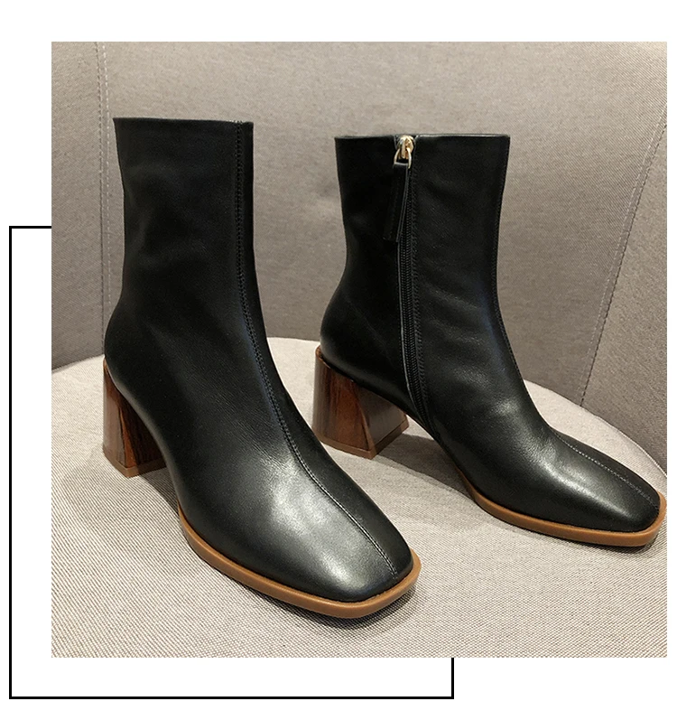 Bootee/Женская обувь г. Женские ботинки до середины икры ботинки на низком каблуке со шнуровкой роскошные дизайнерские ботинки с круглым носком женские полусапожки