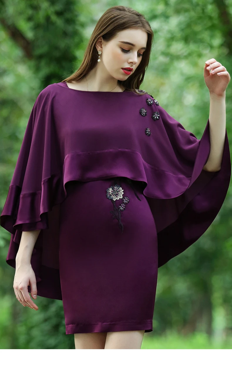 

Elegant Purple Satin Evening Dresses 2019 Short Sleeveless O neck Zipper Formal Occasion Party Prom Women Homecoming Dresses