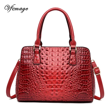 

Vfemage Famous Brand Bucket Bag Women Casual Totes Bag Alligator Ladies Handbags Luxury Female Shoulder Bags Bolsos Feminina