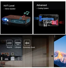 S6W Portable Pocket Mini 3D DLP Projector