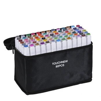 

TouchFIVE Markers Hand Painted Manga Drawing Markers Pen Alcohol Based Sketch Oily Twin Brush Pen Bookmark Art Supplies