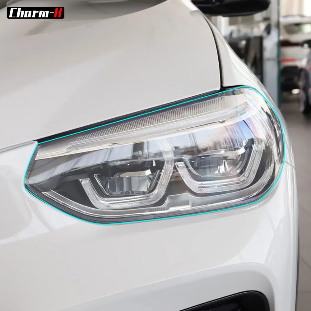 Car Styling Headlight Protective Restoration Transparent Protection Film Sticker For BMW X4 G02 2018-Present Accessories