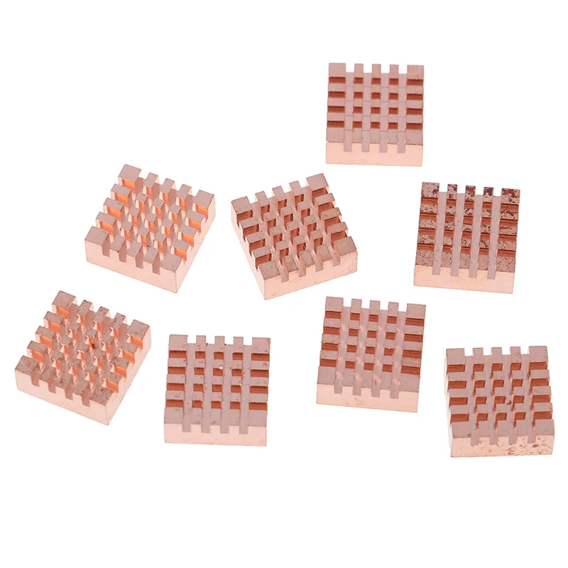 8pcs Copper Heat Sink For DDR DDR2 DDR3 RAM Memory Copper Radiator Cooler Kit 3