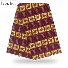 original real wax african fabric Cotton african Dutch wax print fabric for dresses wax ankara fabric wholesale F912-07