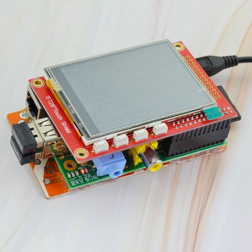 Совместимый для Raspberry Pi 3B+ Raspberry PI 2,8 дюймов TFT дисплей цветной экран сенсорный экран SPI дисплей
