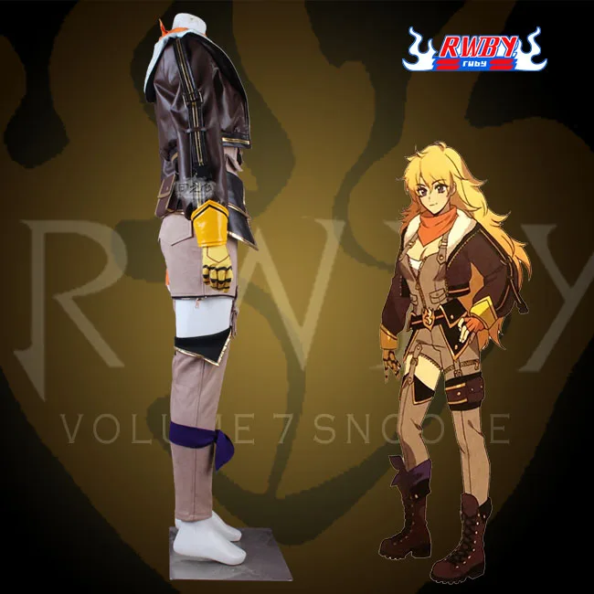 Аниме RWBY Ян Сяо длинная боевая униформа косплей костюм из искусственной кожи полный набор женщин Хэллоуин индивидуальный заказ