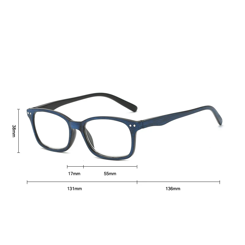Zilead Women Men Imitation Wood Pattern Reading Glasses Presbyopia Eyeglasses Hyperopia Eyewear+1.0+1.5+2.0+2.5+3.0+3.5+4.0
