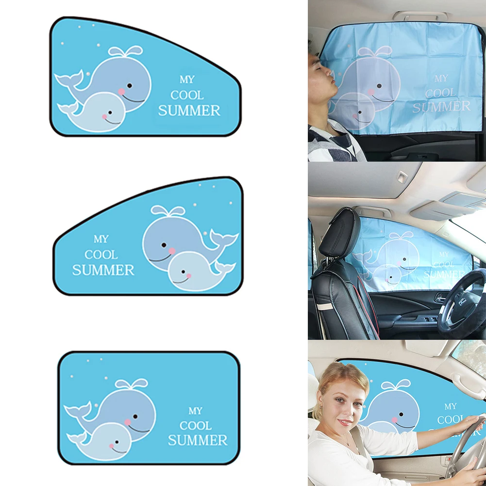 Car Magnetic Sunshade Sunscreen Heat Shield Shade Car Sun Visor Side Universal Car Window