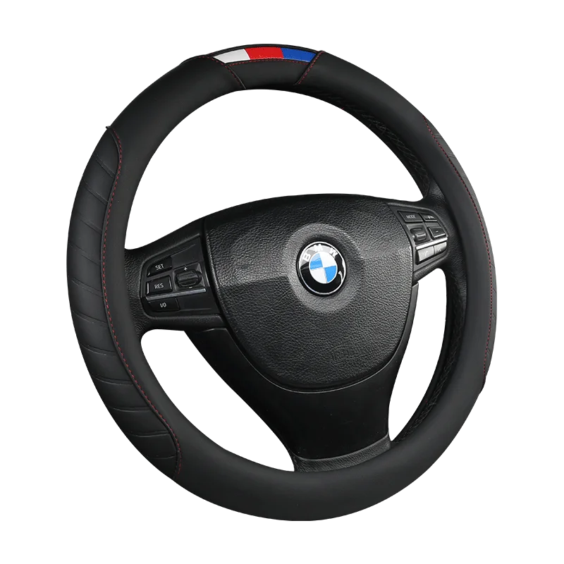 Steering Wheel Cover Universal Car Steering Wheel Cover Leather Car Steering Sleeve