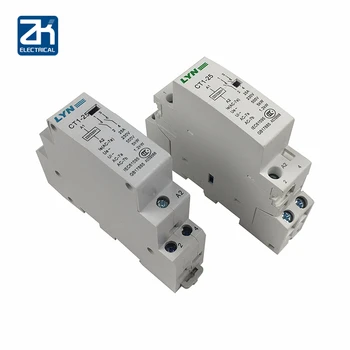 

CT1 2P 16A 25A 220V/230V 50/60HZ Din Rail Household Ac Contactor 2NO for Household Home Hotel Resturant
