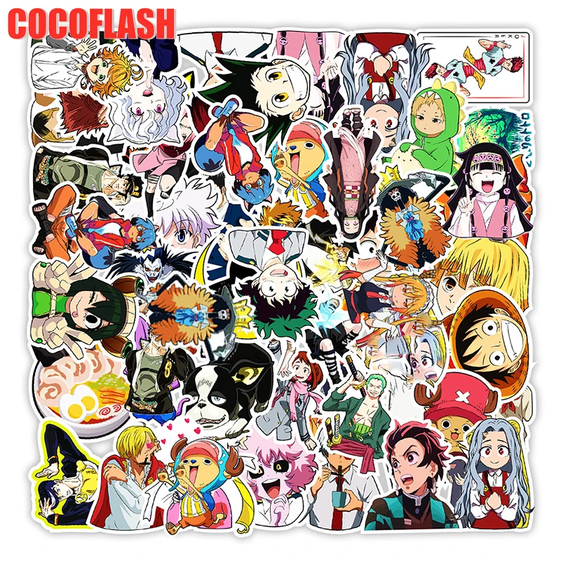 10/50 Pcs/lot Anime Character Collection Cartoon Mixed Stickers For Kids Case Guitar Phone Car Laptop Luggage Skateboard Diy