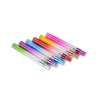 

Portable Colorful Glass Perfume Spray Bottles Atomizer Refillable Empty Cosmetic Containers For Travel Women 10ml Drop Shiping