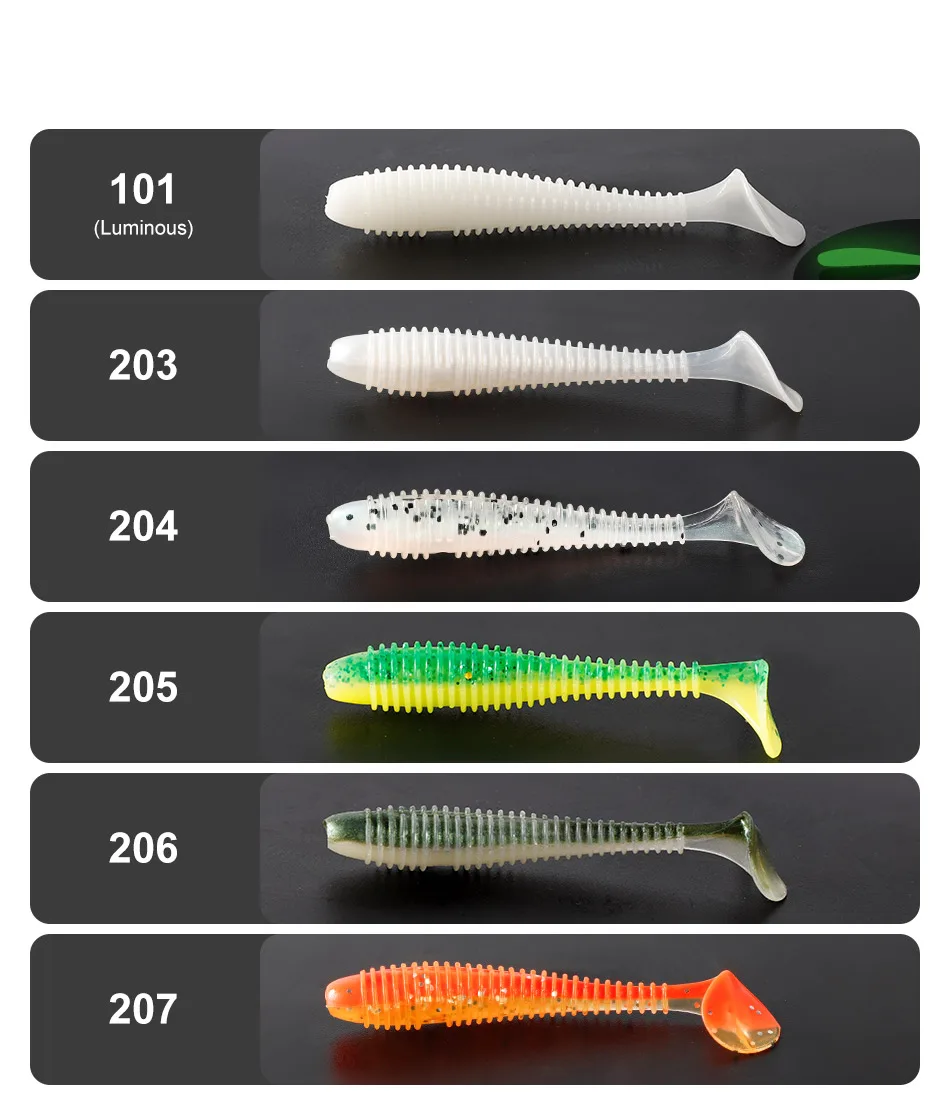 Noeby weicher Köder 7cm 9,5 cm 12cm Paddels chwanz Silikon köder Antrieb Shad Minnow Swimbait künstliche weiche Köder Wobbler Angel gerät – Detail 5