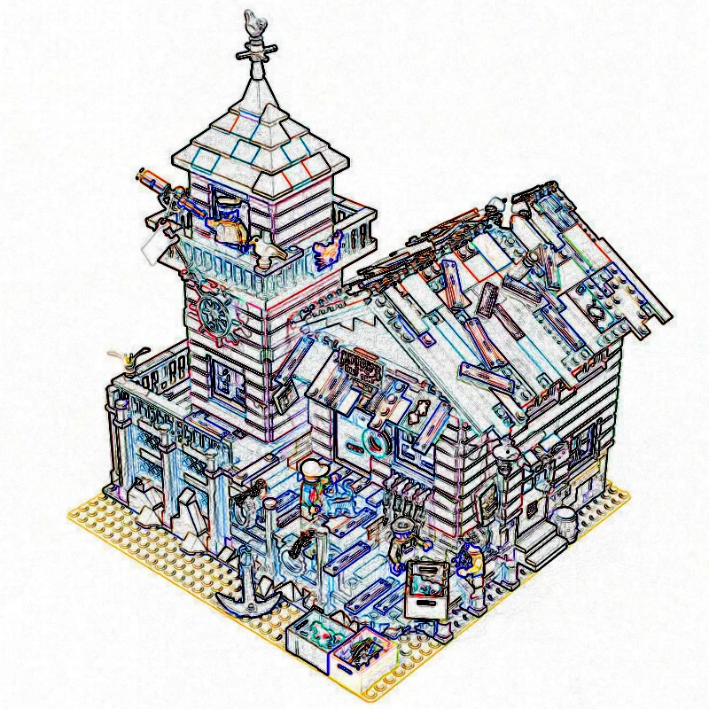 

21310 2109Pcs Ideas Series The Old Finishing Store Children Educational Building Blocks Bricks Toys Model 16050