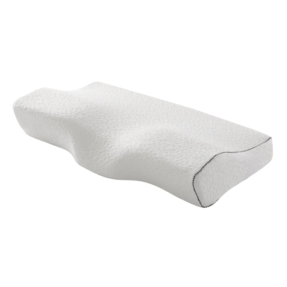 Подушка в форме бабочки, Ортопедическая подушка, массажная подушка с эффектом памяти для сна, для облегчения боли в шее - Цвет: white