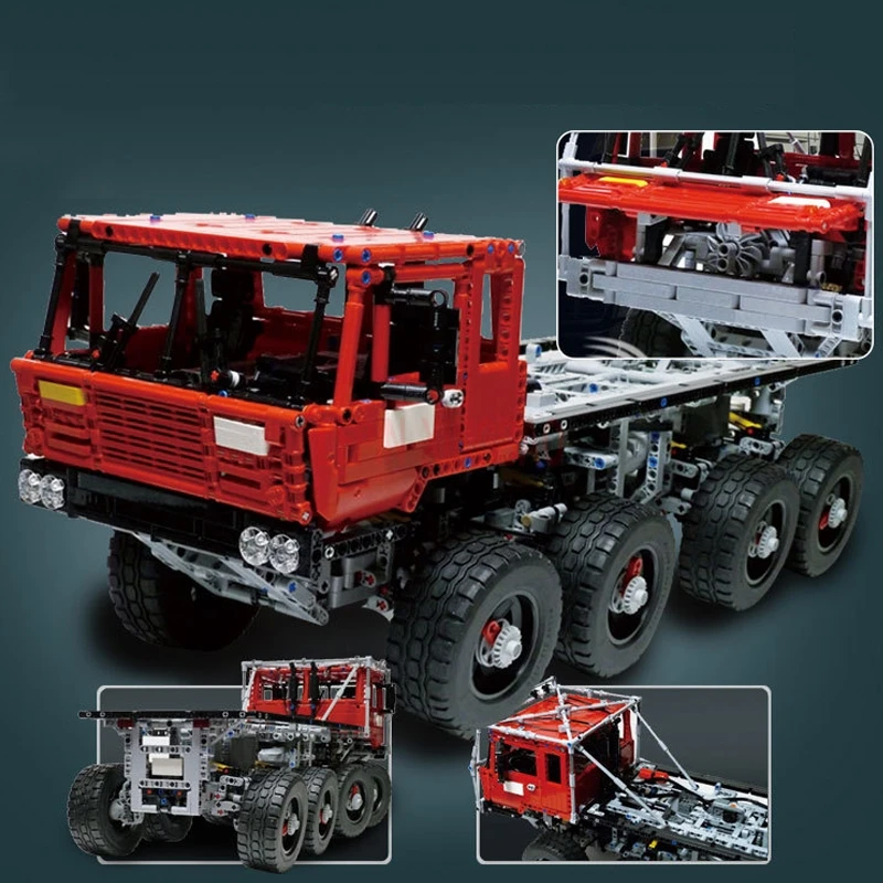 LP 23012 оригинальные технические наборы Arakawa Moc буксировщик Татра 813 строительные блоки кирпичи 5 моторов 1 Зарядная коробка leleeping игрушки