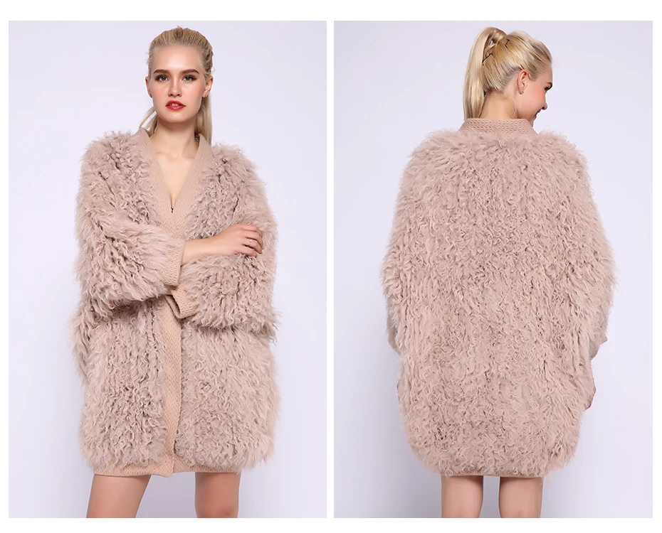 JEPLUDA Plus Size женская шуба натуральный мех овечья кудрявый без размера высоко качественное зимнее пальто для женщин вязаное мех натуральное лама женская куртка из натурального меха свободная стиль европейская мода