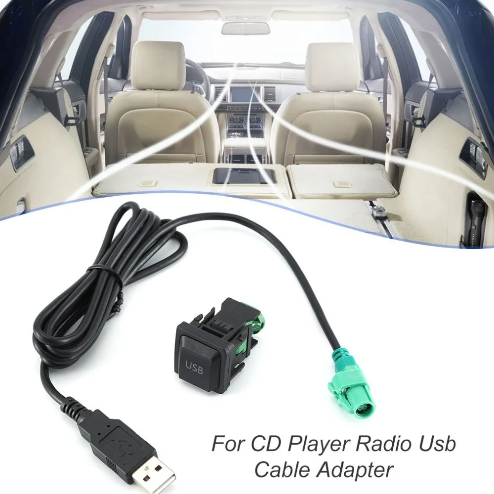 Usb кнопка переключения Usb кабель адаптер для CD плеера радио Usb кабель адаптер автомобильный беспроводной модуль аксессуары