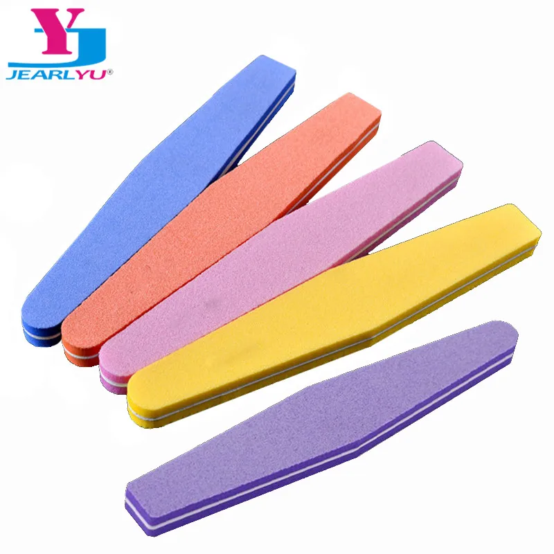 

5Pcs/Lot Mix Color Nail Files Sponge Diamond Nail Buffer File Washable Lime Unghie 100/180 Nail Polish Buffer Block Suppliers