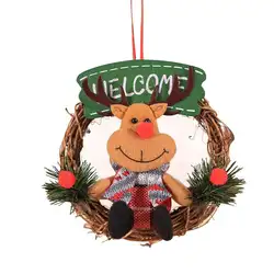 Красивый элегантный подвесной Рождественский венок, маленькая гирлянда, креативные новые рождественские украшения для отелей, моллов