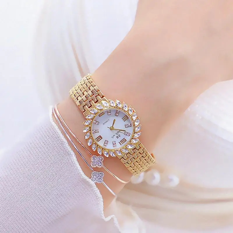 

2019 Luxury Fashion Watches Women BS Top Brand Stainless Steel Bracelet Analog Wristwatch Relogio Feminino Montre Relogio Clock