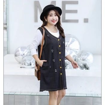 

Women Jean Vests Frayed Ripped Hole 2019 New Spring Autumn Lady Sleeveless Jackets Plus Over Size 4XL 5XL Female Outerwear