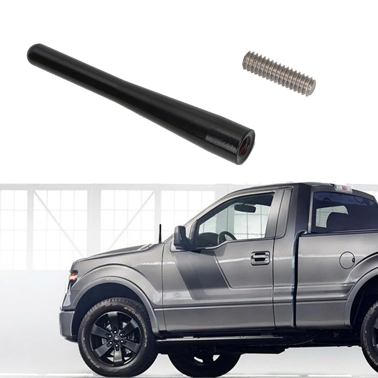 " Короткий Металлический радио антенна мачта для Ford F150 F-150 грузовик автомобиль AM FM XM сигнал приема антенна усилитель стержня Booster 2009