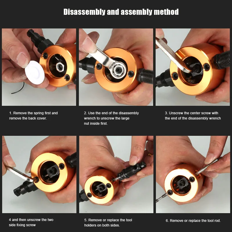 

Double Headed Sheet Metal Drill Attachment Metal Cutter with Extra Punch Perfect for Straight Curve and Circle Cutting MF999