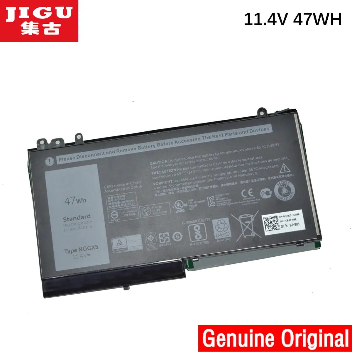 JIGU 11 4 V 47WH Оригинальный аккумулятор для ноутбука 0RDRH9 RDRH9 NGGX5 DELL Latitude E5270