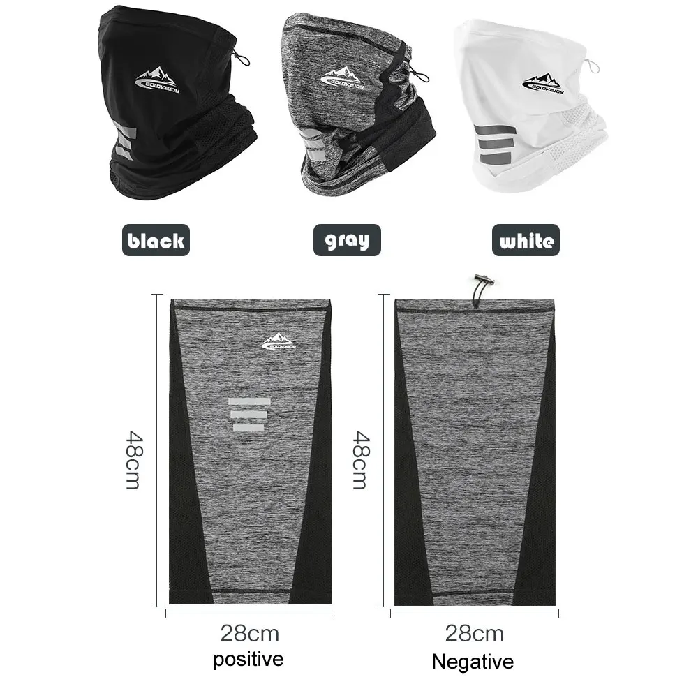 1Pcs BYEPAIN Cycling Mask Breathable Outdoor Sports Facemask Ice Silk Bandana Headband UV Sun Running Training Face Mask 2