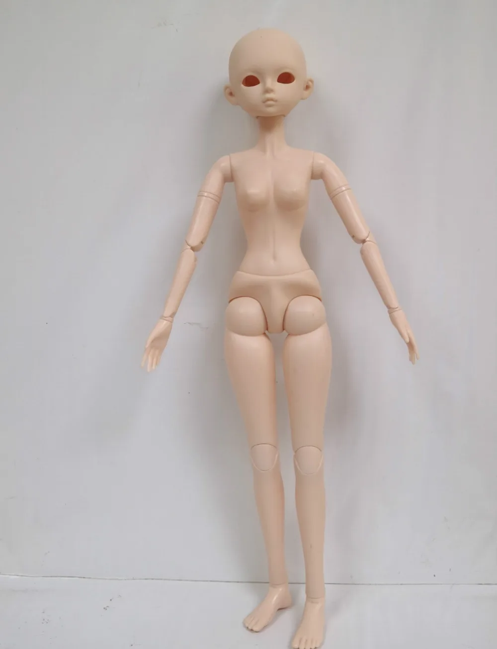 Мода Стиль 1/3 BJD кукла 56 см взрослый секс женский пластиковый совместный подвижный кукла - Цвет: Nude doll 2