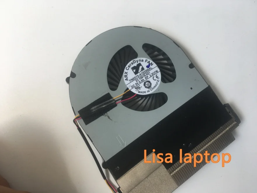 Для Dell Inspiron 15," 15-7537 Вентилятор охлаждения процессора с радиатором HNJ5W 60.47l26001