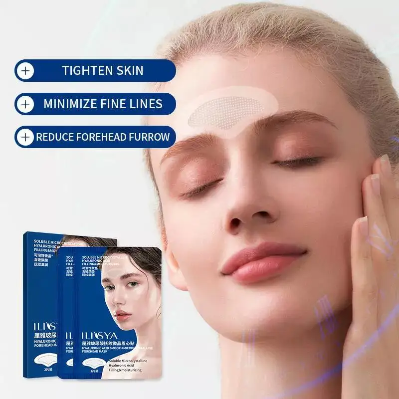 Ilisya-Micro-Needle Forehead Patches Anti-wrinkle Hyaluronic Acid Sticker Lifting Firming Anti-Aging Forehead Treatment
