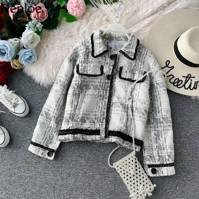 

Neploe Korean Vintage Harajuku Style Short Jacket Women Autumn Winter Fashion Patchwork Chaqueta Mujer Loose Student Coat 46331