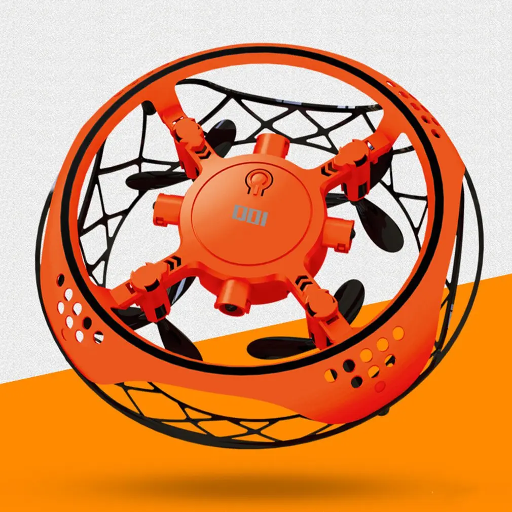 UFO датчик жестов самолет интеллектуальная подвеска игрушечный беспилотник Мини четыре оси мальчик игрушки флэш летающий диск Детский подарок игрушки на открытом воздухе