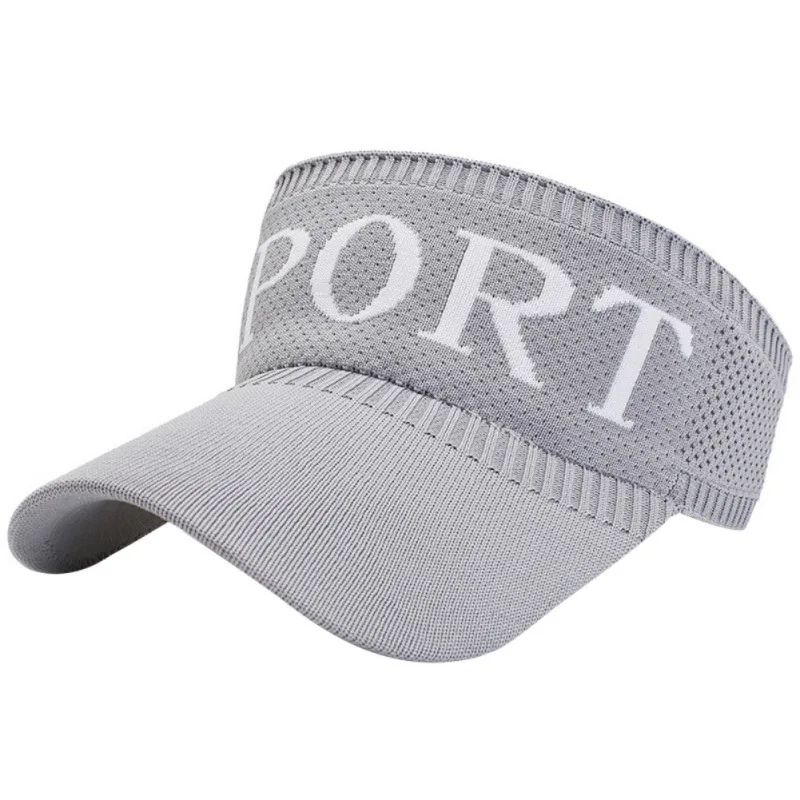 H Anti UV Headscarf Soft Brim Sun Visor Running Cap New Outdoor Sport Hiking Running Empty Top Hat Summer - Цвет: H