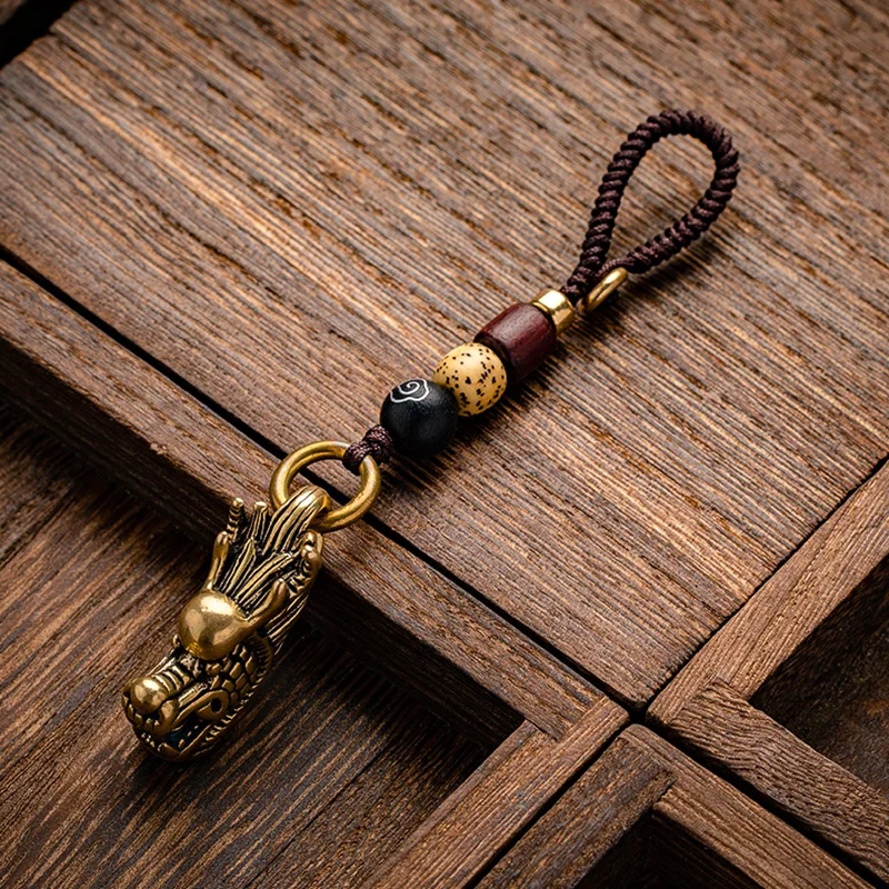 dragon head rope keychain (2)