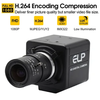 

1080P H.264 Low Light USB Camera Industrial Varifocal Mini USB Webcam Camera for Android Linux Windows Robotic Machine Vision