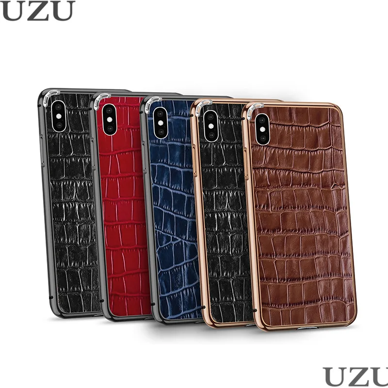 Чехол из натуральной крокодиловой кожи для iphone 6 6S 7 8 Plus X XR с металлической рамкой, матовый чехол для iphone 11 Pro XS Max etui