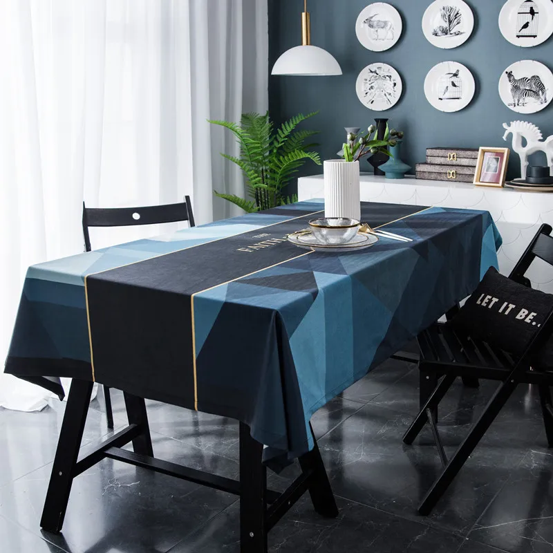 Table Cloth Dining Table Cover manteles para mesa rectangulares en tela Rectangular tablecloth geometric line Tablecloths