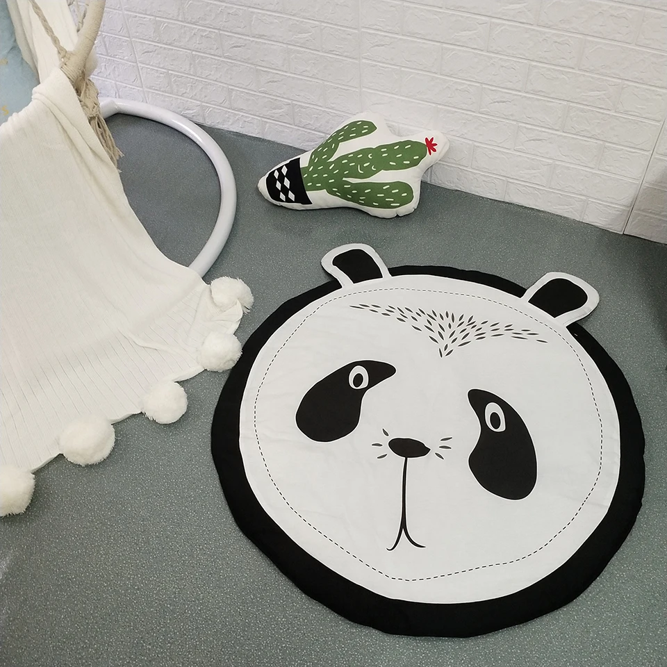 INS милые детские коврики для игр детский коврик ползания постельные