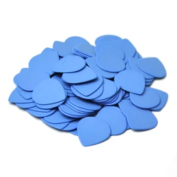 100pcs Heavy 1mm Teardrop Waterdrop Delrin Jazz Guitar Picks Plectrums Blue